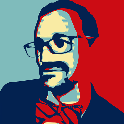 A picture of David P. Keppel in which he looks dashing